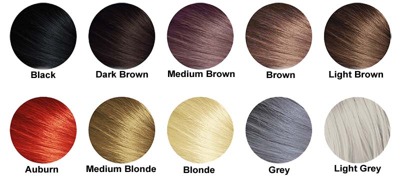 Hair in Seconds Color Chart